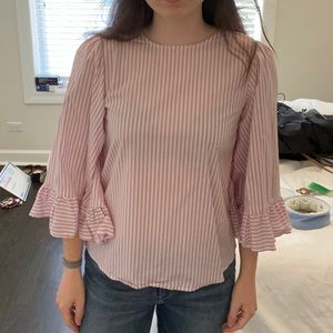 Striped breezy blouse